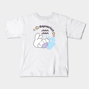 Aquarius Loppi Tokki Bunny Zodiac Series Kids T-Shirt